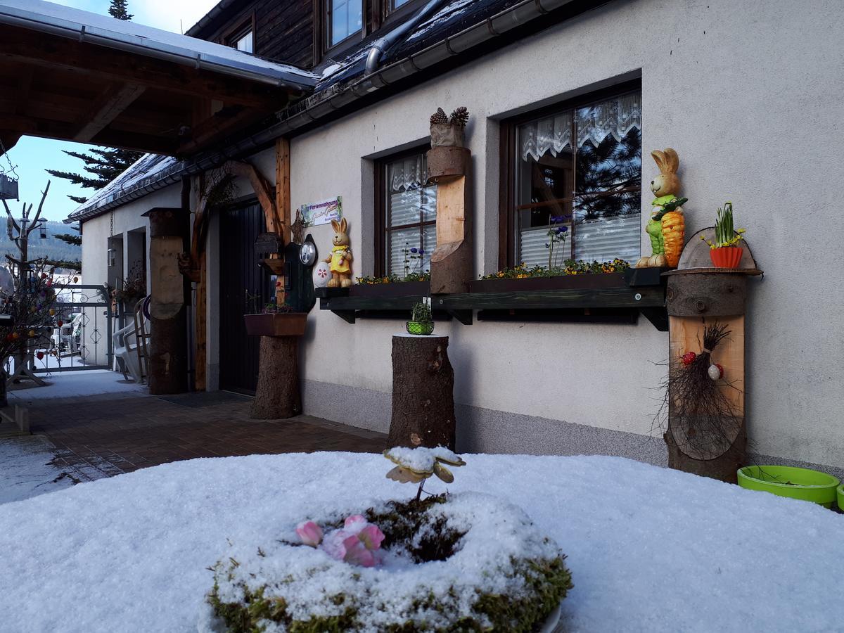 Ferienwohnung Aronia Garten Oberwiesenthal Exterior foto
