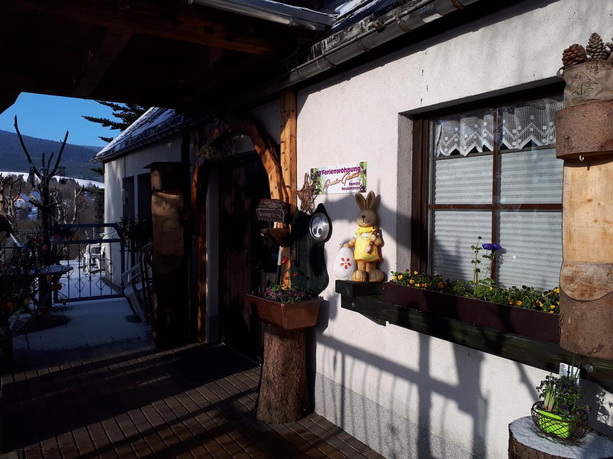 Ferienwohnung Aronia Garten Oberwiesenthal Exterior foto